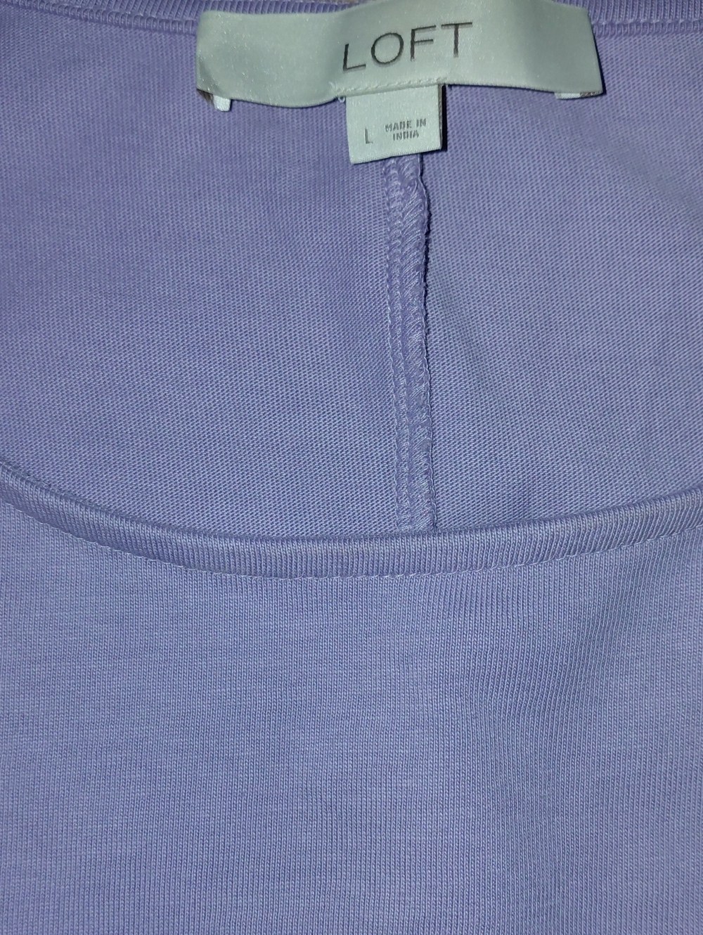 Loft 100% Cotton Sleeveless Lavender Maxi Dress - Size Large - Picture 2 of 3